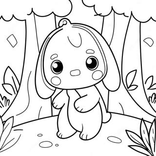 Cinnamoroll Im Magischen Wald Ausmalbild 86930-27565