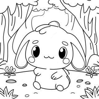 Cinnamoroll Im Magischen Wald Ausmalbild 86930-27566