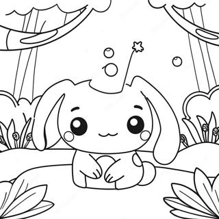 Cinnamoroll Im Magischen Wald Ausmalbild 86930-27567
