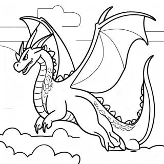 Konig Ghidorah Fliegt Am Himmel Ausmalbild 86955 27583