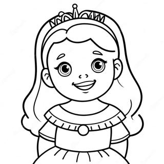 Adorable Prinzessin Ausmalbild 87030-27633