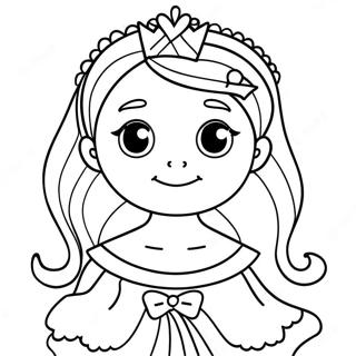 Adorable Prinzessin Ausmalbild 87030-27634