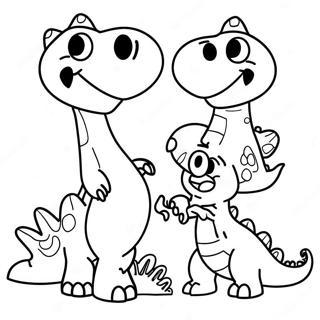 Freundliche Dinosaurier Ausmalbild 87084 27681