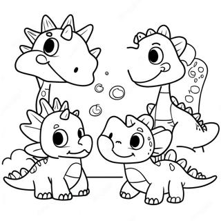 Freundliche Dinosaurier Ausmalbild 87084 27684