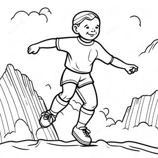 Haaland In Aktion Ausmalbild 87339-27870