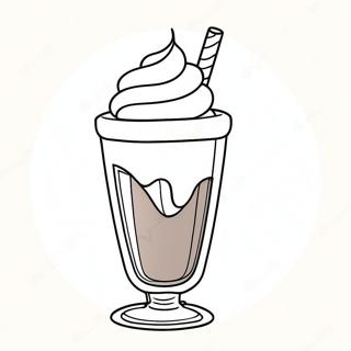 Schokoladenmilchshake Mit Schlagsahne Ausmalbild 87466-27966