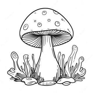 Trippy Pilz Ausmalbild 87824-28423