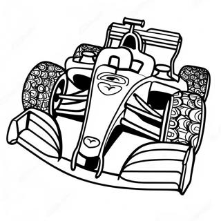 Bunte Formel 1 Rennstrecke Ausmalbild 88008 28396