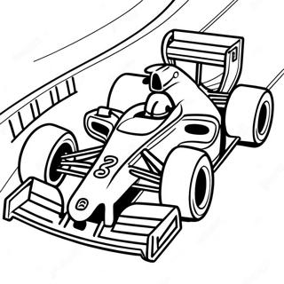Bunte Formel 1 Rennstrecke Ausmalbild 88008 28575