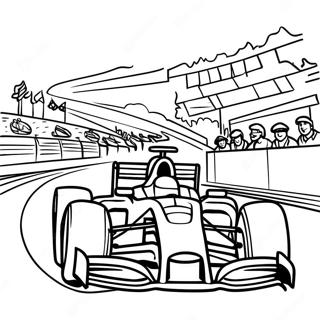 Bunte Formel 1 Rennstrecke Ausmalbild 88008 28576