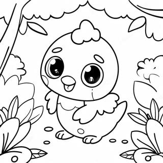 Hatchimal In Einem Magischen Garten Ausmalbild 88085-28629