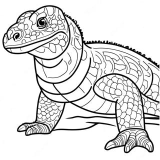 Komodo Drache Ausmalbilder