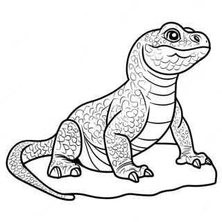 Realistisches Komodowaran Ausmalbild 88210-28722