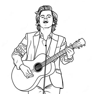 Ausmalbild Harry Styles Im Konzert 88338-28822