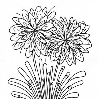 Buntes Feuerwerk Ausmalbild 88494 28944