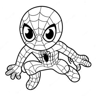 Niedlicher Spiderman Ausmalbilder