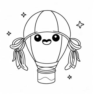 Bunter Kindergarten Abschlussballon Ausmalbild 88676-29089