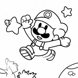 Ausmalbild Von Paper Mario Springabenteuer 88726-29122