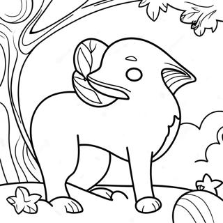 Ausmalbild Von Skurrilem Fuchs Und Hund 88755 29153