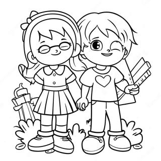 Verspielt Ausmalbild Der Dork Diaries Freunde 88986-29329
