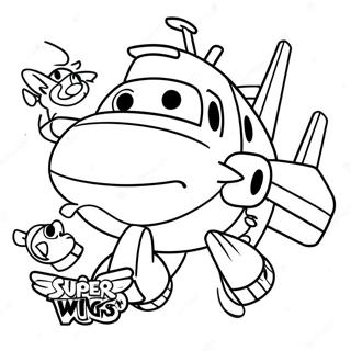 Super Wings Ausmalbild 89213-29495