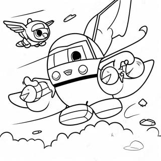 Super Wings Flugabenteuer Ausmalbild 89214-29499