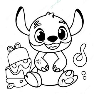 Stitch Geburtstag Ausmalbild 89548-29755