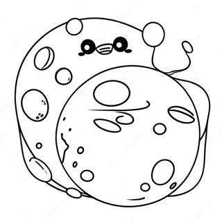 Cartoon Ausmalbild Von Zwergplaneten 90120-30212