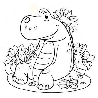 Ausmalbild Crocs Mit Blumen 90223-30285