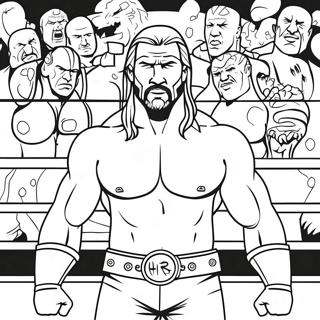Triple H Im Ring Ausmalbild 90535-30530