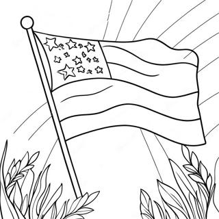 Patriotische Flagge Ausmalbild 90713-30662