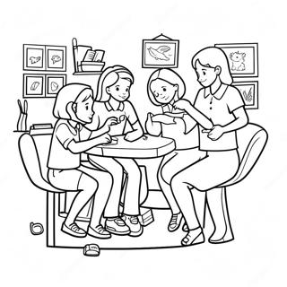 Abenteuerliche Babysitter Club Szene Ausmalbild 90789-30723