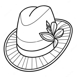 Festlicher Kentucky Derby Hut Ausmalbild 91022-30909