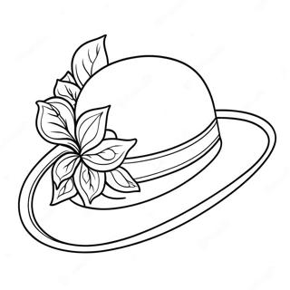 Festlicher Kentucky Derby Hut Ausmalbild 91022-30911