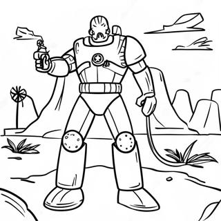 Ausmalbild Fallout Odlandszene 91099 30971