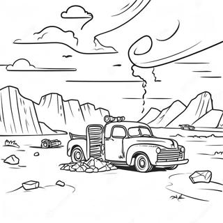 Ausmalbild Fallout Odlandszene 91099 30972