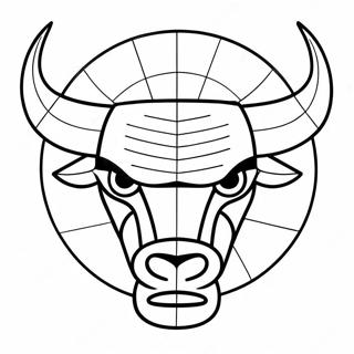 Chicago Bulls Logo Ausmalbild 91277-31165