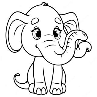 Betrunkener Elefant Ausmalbild 91404-31262