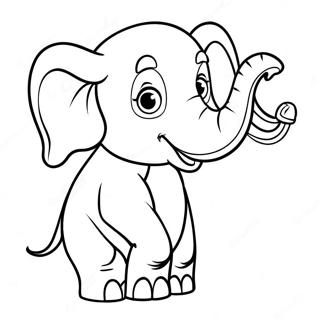 Betrunkener Elefant Ausmalbild 91404-31264