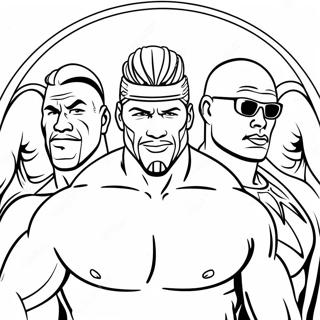 Wwe Superstars In Aktion Ausmalbild 91532-31367