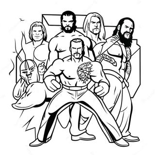 Wwe Superstars In Aktion Ausmalbild 91532-31368