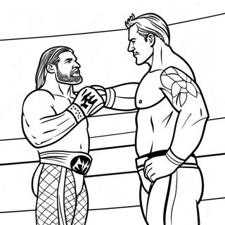 Episches Wwe Meisterschafts Match Ausmalbild 91533-31371