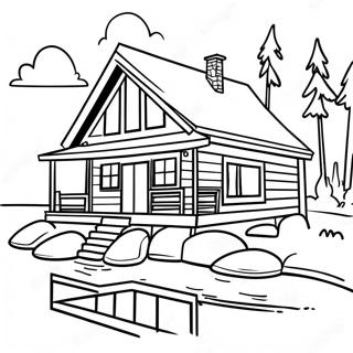 Sonnige Seehutte Ausmalbild 91790 31580