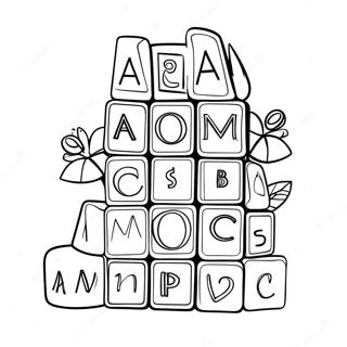 Buntes Alphablocks Ausmalbild 91815-31600