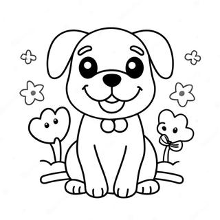 Kawaii Hund Ausmalbild 91913-31662