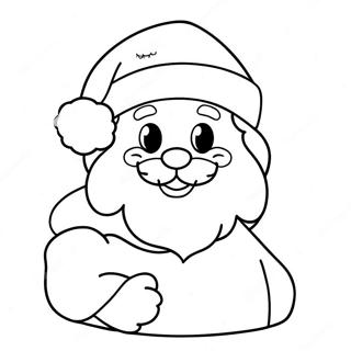 Niedlicher Weihnachtsmann Ausmalbild 91967-31710