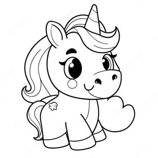 Niedliches Quitschendes Einhorn Ausmalbild 92017 31747