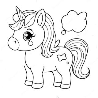 Niedliches Quitschendes Einhorn Ausmalbild 92017 31748