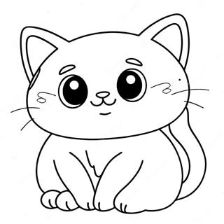 Liebenswertes Quitschendes Katzchen Ausmalbild 92018 31749