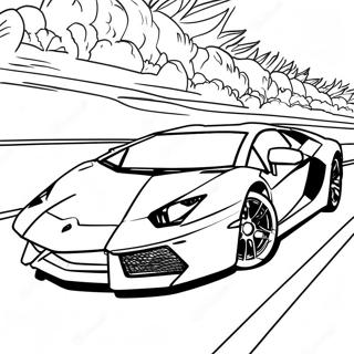 Lamborghini Aventador Renn Ausmalbild 9203-1230